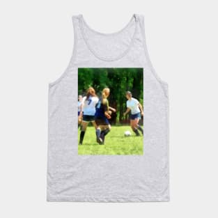 Soccer - Girls Playing Soccer Tank Top